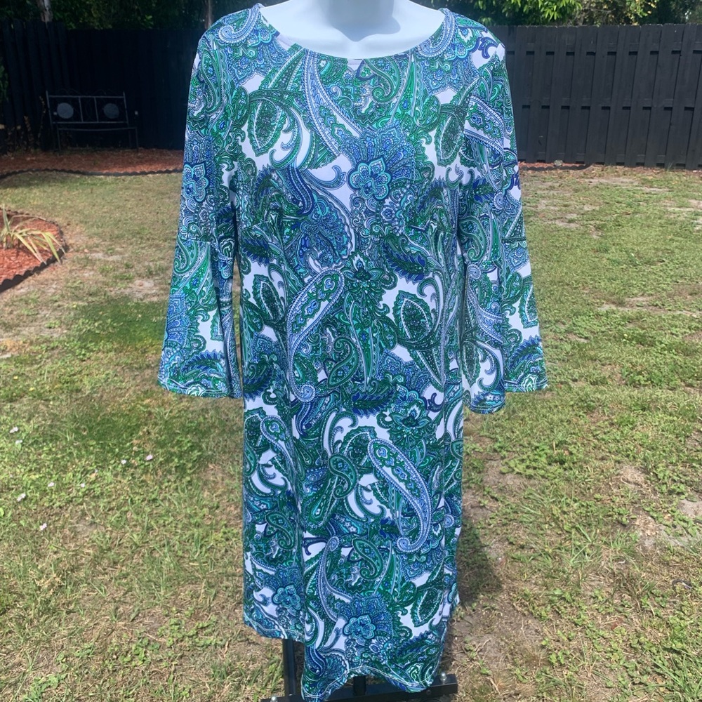 Paisley print dress